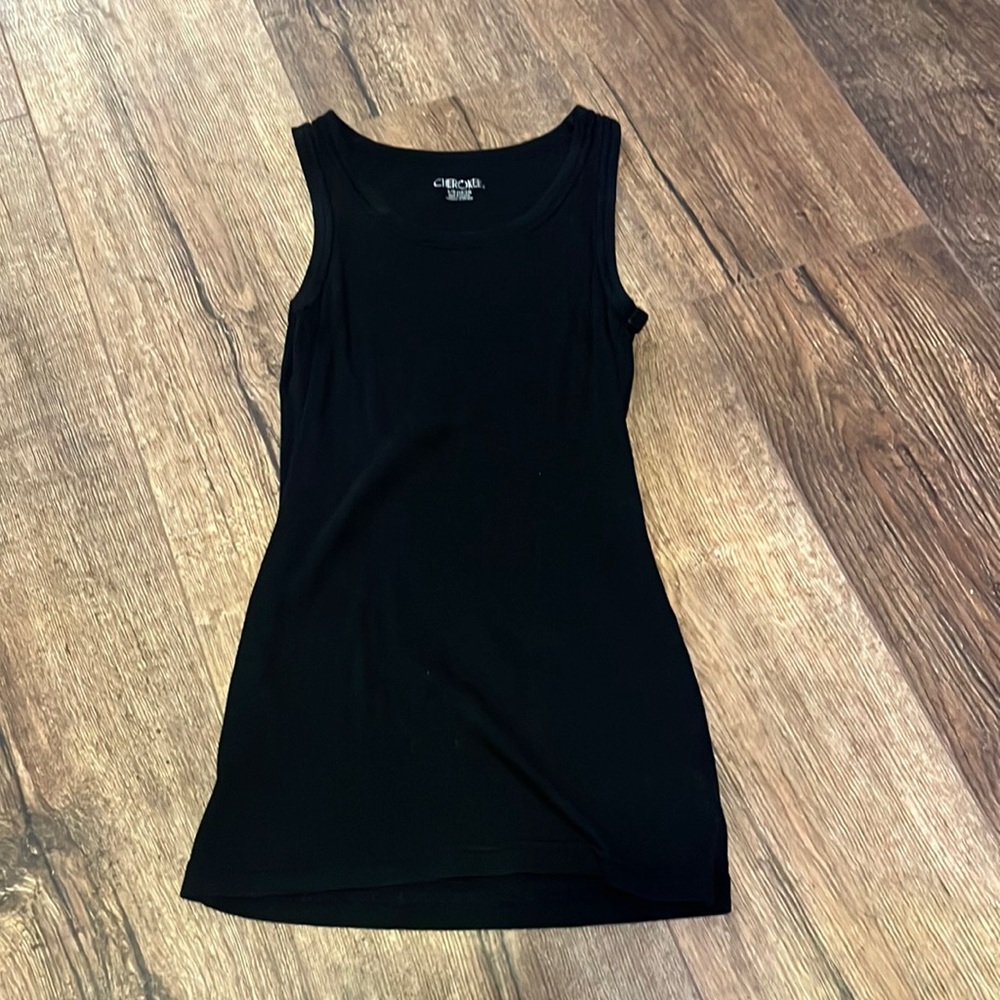 black tank top